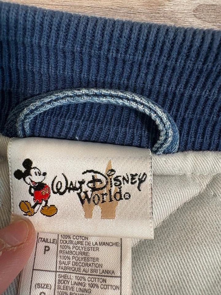 Vintage Walt Disney World Jacket S Mickey Mouse Where Magic Lives Denim - Image 2 of 4