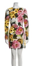 Dolce & Gabbana Floral Dress 🌸Sexy Bodycon Party Date🌸Bright Beautiful IT42