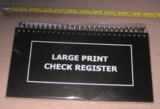 Large Print Check Register New Old Stock Sealed Plastic New Easy Read Entries