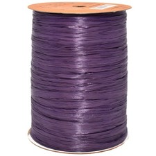 Plum Rayon Matte Raffia Ribbon 1/4 inch x 100 Yards 100 Biodegradable