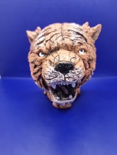 Tiger's Head: Life Like Animal Sculpture. VGC. Great Gift Idea.
