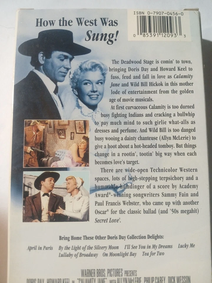Calamity Jane, 1953 ‧ Musical/Western, Doris Day, Howard Keel, VHS G4 - Image 3 of 4