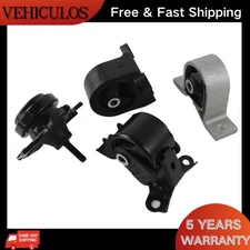 4PCS Motor Mount For 01-05 Honda Civic 1.7L w/Auto Trans A4511 A6588 A6591 A6595