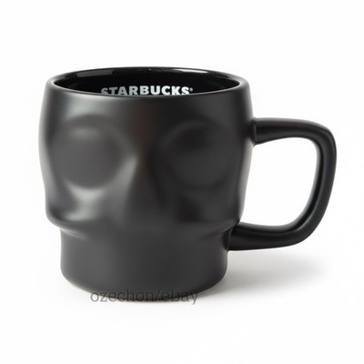 Starbucks Black Skull Mug Ceramic Europe UK Halloween 2024 Fall 12oz- FAST  UPS | eBay