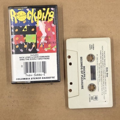 ROCKPILE Cassette Tape Rock Pop SECONDS OF PLEASURE TEACHER TEACHER NICK LOWE
