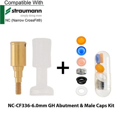 Dental NC Locator Abutment & Retention Caps Kit For Straumann ITI Bone Level