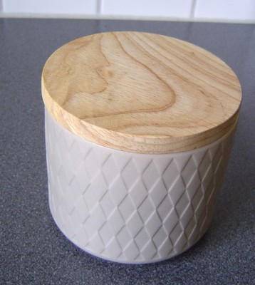 Keramik Vorratsdose m. Holzdeckel SPRINGLANE Kitchen Dose Deckeldose Nordic Reef