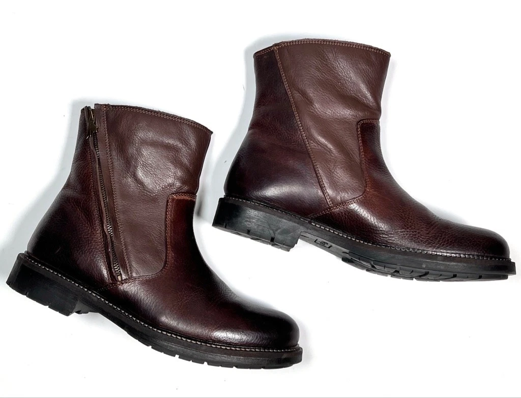 Pajar Mens Boots Brown Leather Waterproof Winter Boots Size 42