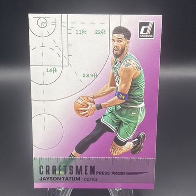 #ad #ad Jayson Tatum 2022 2023 Donruss Purple Press Proof Craftsmen Insert Celtics $1.99