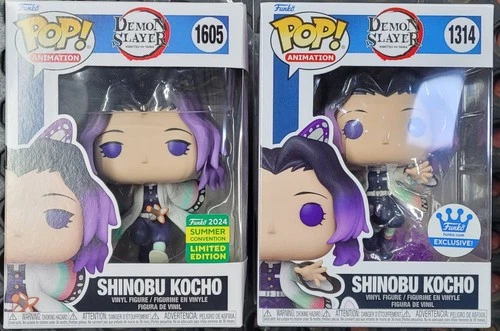 Funko Pop! Demon Slayer Shinobu Kocho Figure #1605 And #1314