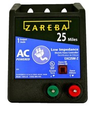 Zareba EAC25M-Z Low Impedance AC Electric Fence Charger 25 Mile 1 Joule 115V
