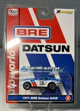 HO Ultra G Slot Car Auto World 1971 BRE Datsun 240Z SC404 Blue/White