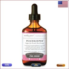 Herbalogic Peacekeeper Liquid Herb Drops for PMS Mood Support - 2 Fl. Oz
