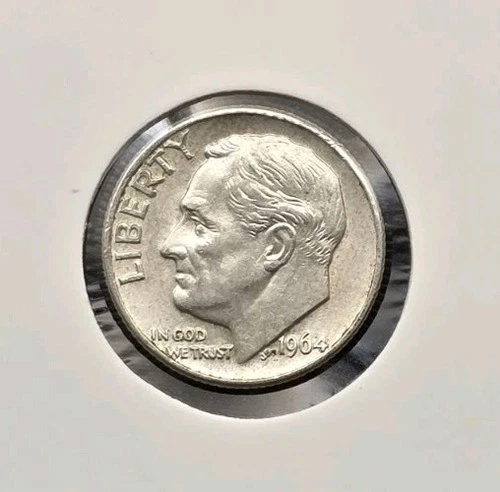 1964-D Roosevelt Dime 90% Silver US Mint Denver