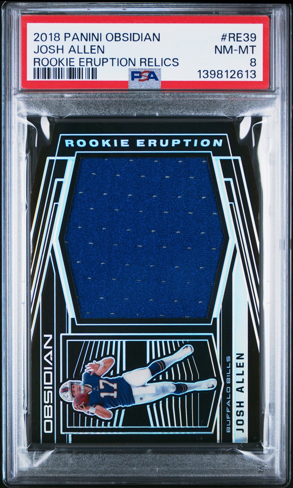 Josh Allen Panini Obsidian Rookie Eruption Relics #RE39 Base