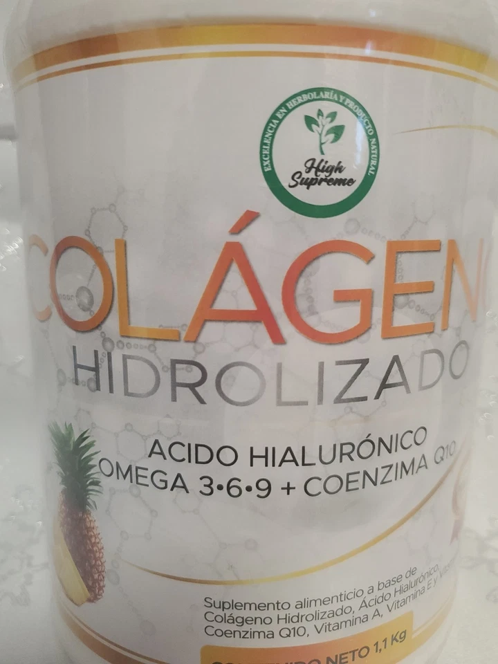 Hydrolyzed Collagen Powder 1.1KG Pineapple Flavor | Omega 3-6-9 + Vitamins - Image 2 of 4