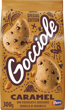 Biscotti Frollini Gocciole Caramel, Biscotti Da Colazione Con Granella Di Carame