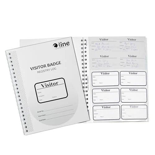 Visitor Sign-in Register Book With Carbonless Copy For Office Tracking - Image 2 of 4