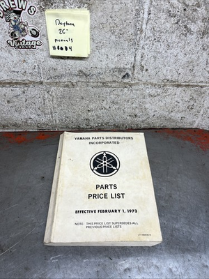 #ad #ad Vintage Service Guide Manual Yamaha Parts Price List Part Numbers 1973 $29.95