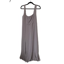 Show Me Your MUMU Weddings Claire Bridesmaid Dress in Dovetail Gray Size M *NEW*