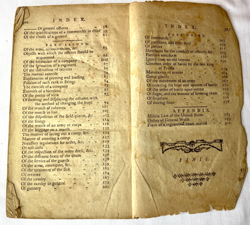 RARE 1793 FIRST ED AMERICAN MILITARY DUTY ~ MILITIA HISTORY~ RAWSON’S COMPENDIUM - Foto 3 di 9