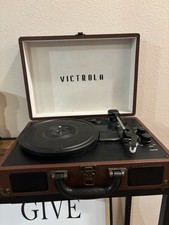 Victrola Record Player headphone jack, Bluetooth compatible 