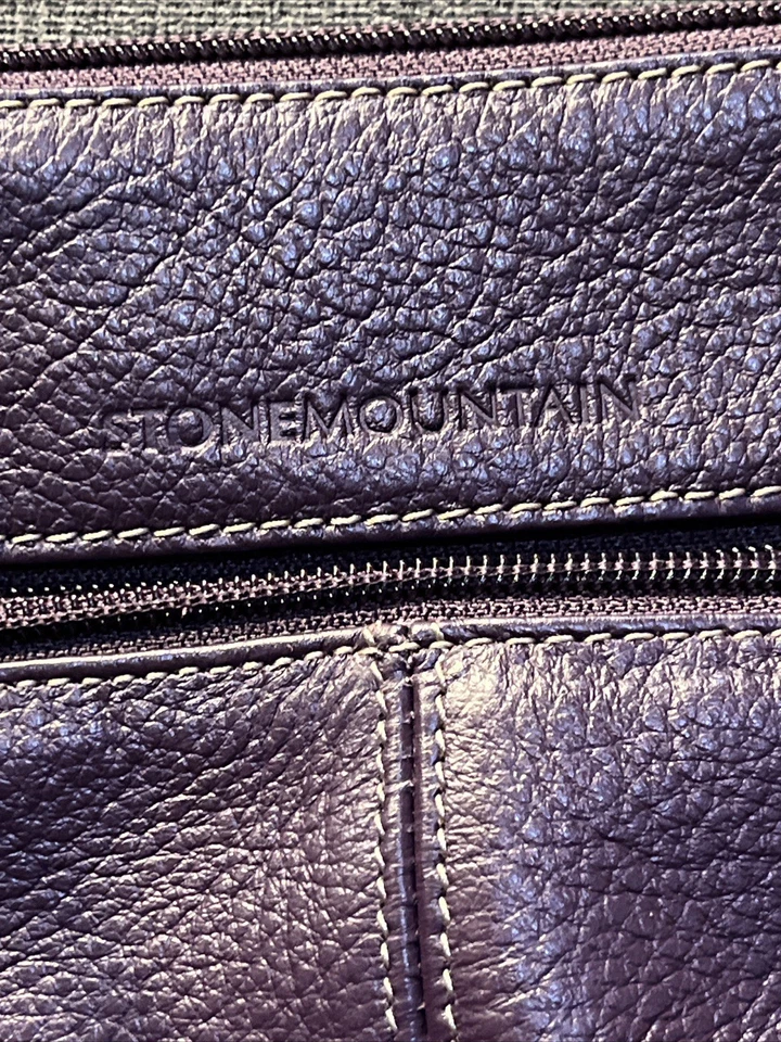Stone Mountain Purple Pebbled Leather Crossbody Bag - Image 3 of 4