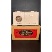 Vintage Lady Sunbeam Pink Deluxe Controlled Heat Hair Dryer DHD 