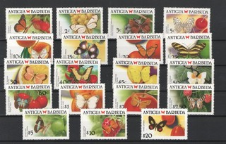 ANTIGUA & BARBUDA BUTTERFLIES INSECTS MNH 58041