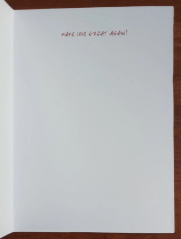 Tarjeta de cumpleaños de gran esposa divertida sobre de tarjetas Trump Donald de 7""x5"" Foto 2 de 4