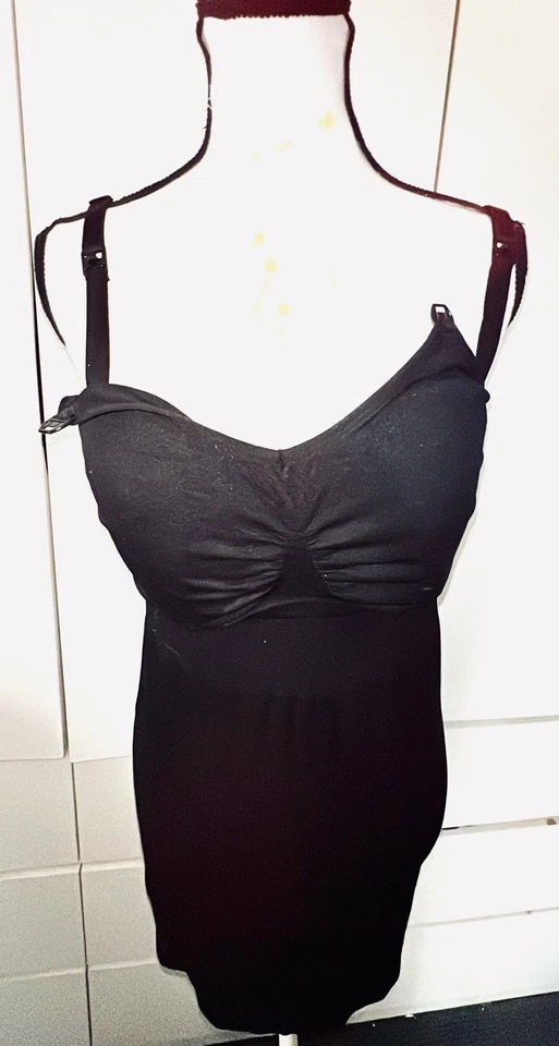 VESTIDO FEMININO DE NÁILON ELÁSTICO SEM MARCA CORPO INTEIRO CONTROLE DE BARRIGA FORMA DESGASTE - Imagem 4 de 4