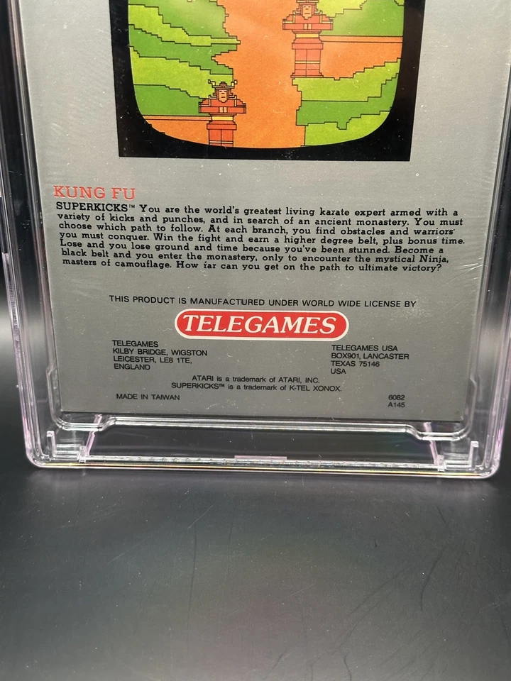 Kung Fu Superkicks (Atari 2600 1989) CGC 9.4 A++ New Factory Sealed Chuck Norris - Image 3 of 4