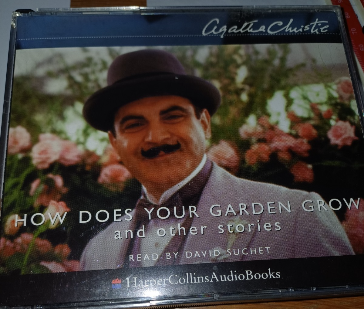 HOW DOES YOUR GARDEN GROW & OTHER STORIES: Agatha Christie 3CD Audiobk D Suchet