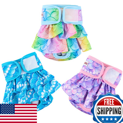 Fuz Bigaza Female Dog Diapers (3-Pack) Reusable Washable Pet Puppy Diaper