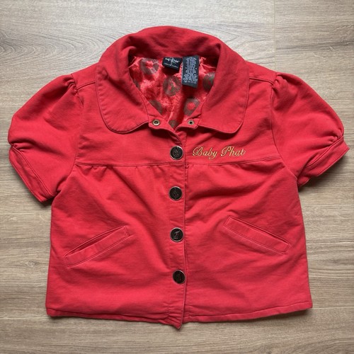 Vintage Y2K Baby Phat Red Button Up Jacket Size XL Youth Teen - Picture 10 of 10