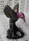 Fenton Hummingbird Figurine Hand-Painted Signed by J. Cutshaw