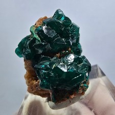 Dioptasio raro a livello di matrice, Repubblica del Congo verde 25*20*17mm