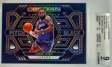 📈POP1 LeBRON JAMES ORANGE /35📈 2021 OBSIDIAN PITCH BLACK BGS 9 ETCH G-10 + PSA