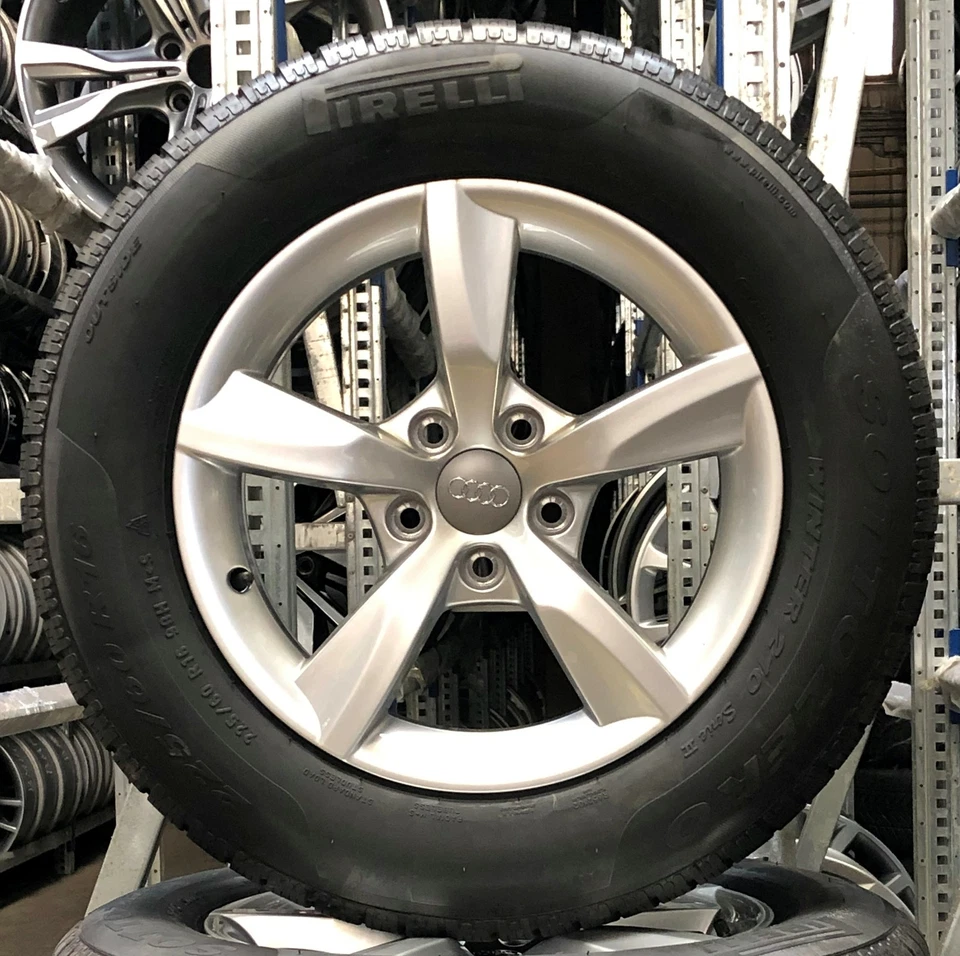 4 Orig Audi Winterräder 225/60 R16 98H A6 4G 4G0071496 73 - Bild 2 von 3