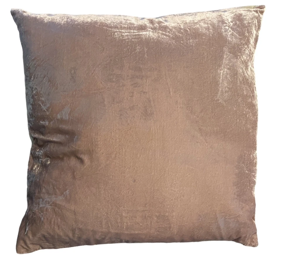 West Elm Lush Velvet Pillow Cover Set 24" XL Blush Pink Set Of 2 Large PLUSH - Image 2 of 4