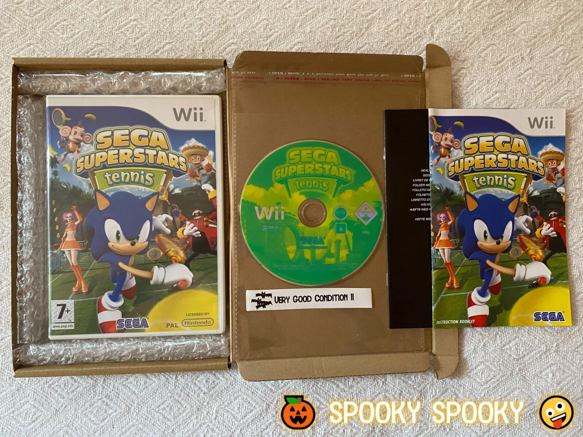 SEGA Superstars Tennis Wii UK PAL. VGC High Quality Packing