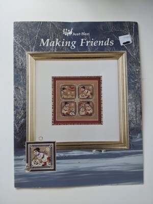 Just Nan # JN174 Making Friends Chart + Embellishment (Snowflake)