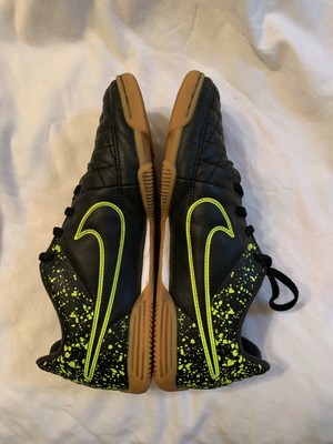Nike Tiempo Rio II IC Black Volt Green Soccer Shoes (631526-007) Size 5Y |  eBay