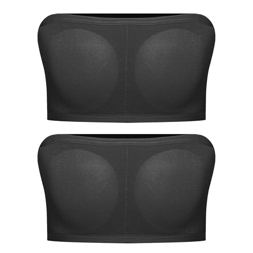 Kids Girls Top Sleeveless Tube Strapless Bra Removable 2Pcs/Set Sports Vest - Picture 22 of 56