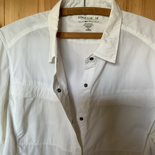 Exofficio Insect Shield XL Women’s Long Sleeve Women’s Shirt White - Picture 5 of 6
