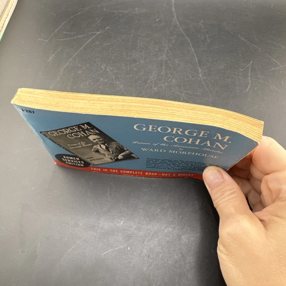 💥 WW2 Armed Services Edition # J-287💥GEORGE M. COHAN 🦅 1943 - Imagem 3 de 4