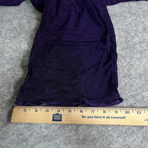 Vintage 80s Body Wrappers Full Leotard Dance Unitard Women M Purple Beaded - Picture 13 of 14