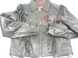 flying bikes leather jacket