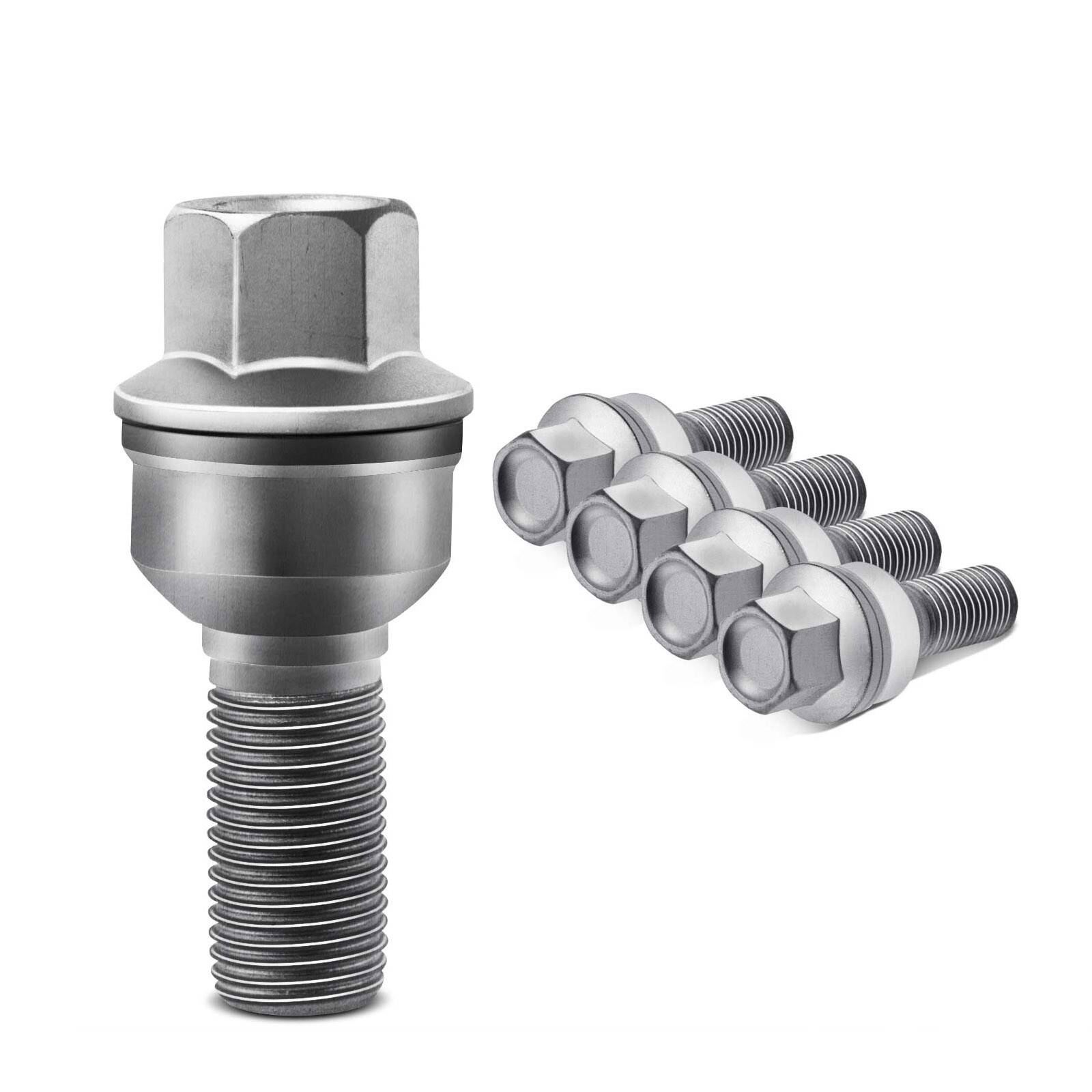 5x M14x1.5 Wheel Lug Nut Stud Bolt for Audi A8 Quattro Q3 Q5 Q7 Q8 S8
