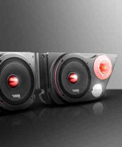 DS18 Front Door Left Right Refit Kit Jeep 6.5 Component Speaker Tweeter JK-FD-LR